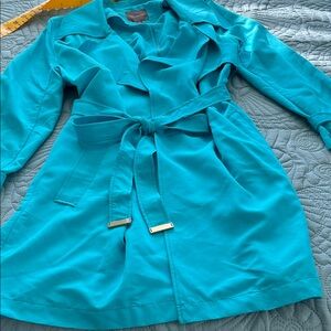 The Limited Turquoise Trench Coat